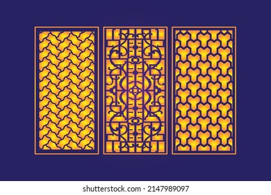 Decorative Die Cut Abstract Pattern Laser Cut Cnc Template