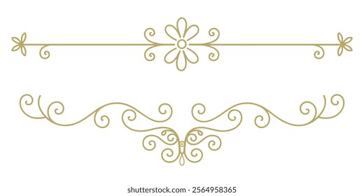 decorative divider border. floral divider