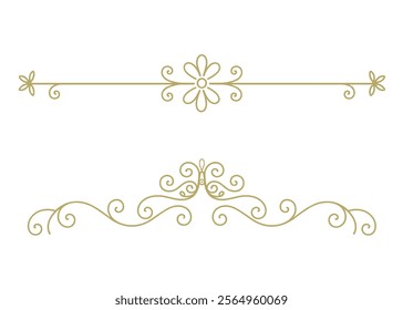 decorative divider border. floral divider