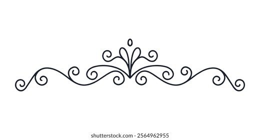 decorative divider border. floral divider