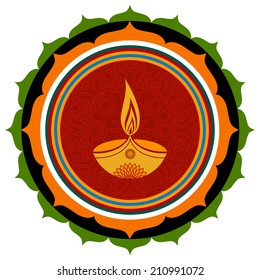 Decorative Diwali Lamp Design