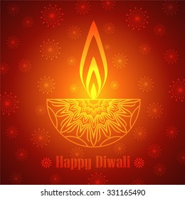 Decorative Diwali Lamp Design