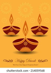 Decorative Diwali Lamps Design