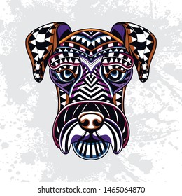 decorative dog from rousing pattern art