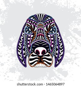 decorative dog from rousing pattern art