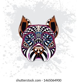decorative dog from rousing pattern art