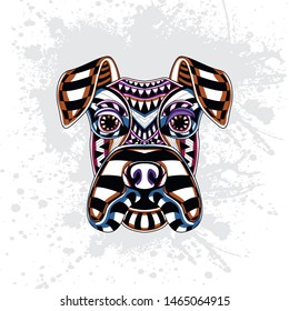 decorative dog from rousing pattern art