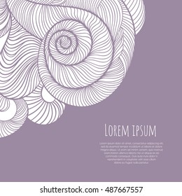 Decorative doodle border.Invitation card