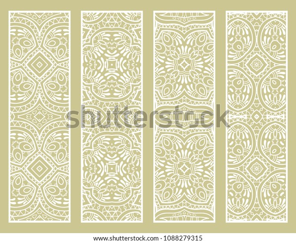Decorative doodle borders, hand drawn line\
texture. Tribal ethnic arabic, indian, turkish ornament, bookmark\
\
template set. Isolated design elements. Geometric floral\
patterns, fashion lace\
collection