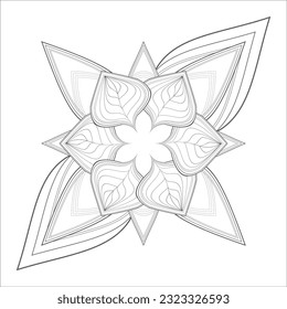 Decorative Doodle flowers in black and white for coloringbook, cover, background, wedding invitation card. Hand drawn sketch for adult anti stress coloring page isolated in white background.-vector