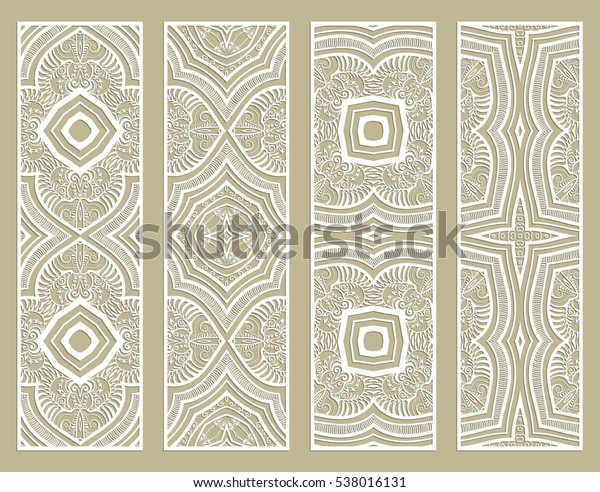Decorative doodle lace borders patterns.\
Tribal ethnic arabic, indian, turkish ornament, bookmarks templates\
set. Isolated design elements. Stylized geometric floral border,\
fashion collection