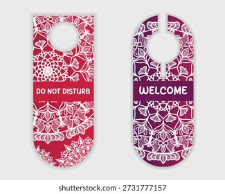 Decorative Door Tag With Symmetrical Pattern Design