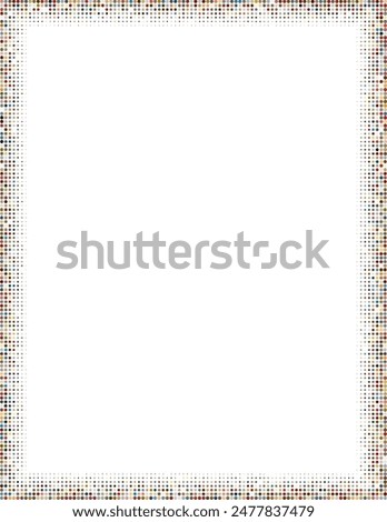 Decorative dotted edges framing letter sized rectangular page format