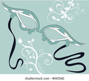 decorative drama mask vector