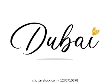 Decorative Dubai Text