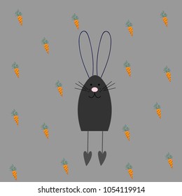decorative easter bunny. Happy Easter. Abstract bunny. Easter card