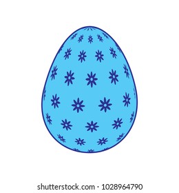 decorative easter egg floral ornament festive