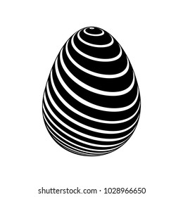 decorative easter egg ornament festive line