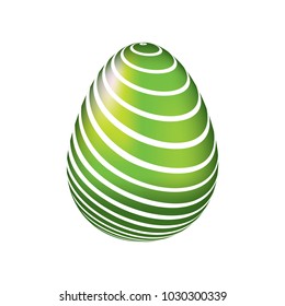 decorative easter egg ornament festive line