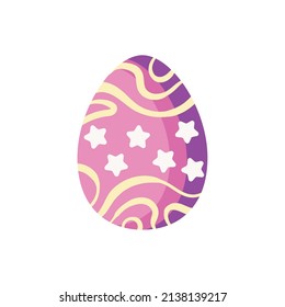 decorative easter egg with stars