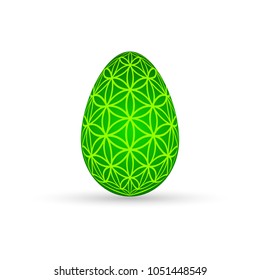 Decorative Easter egg vector illustration.