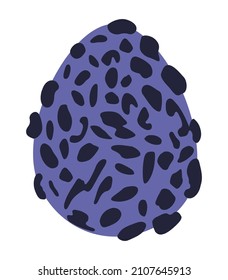 Decorative Easter egg vector illustration Design element Isolated on white background