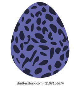 Decorative Easter egg vector illustration Design element Isolated on white background