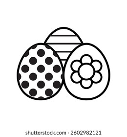 Decorative Easter eggs vector illustration