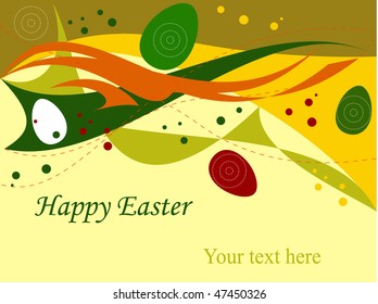 decorative Easter postcard