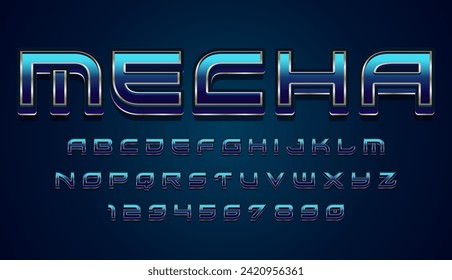 diseño vectorial de efecto mecha azul editable decorativo