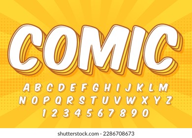 decorative editable comic text effect vector design