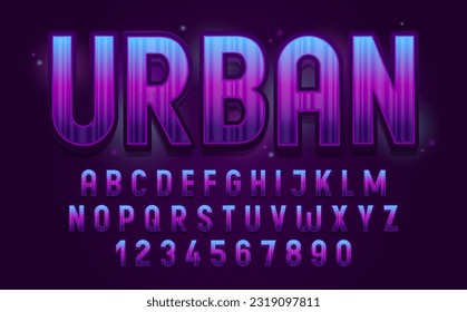 decorative editable urban text effect vector design