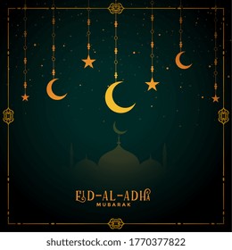diseño decorativo de fondo del festival eid al adha mubarak