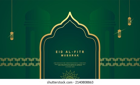 Dekorative eid-al-fitr-Mubarak-Hintergrund