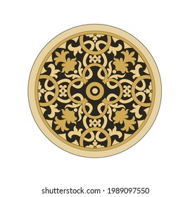 Dekorative Eleganz und luxuriöse Muster barocke goldene Stockillustration