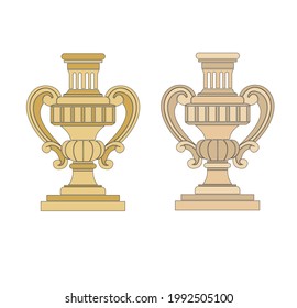 Decorative elegance luxury patterns baroque gold stock illustration