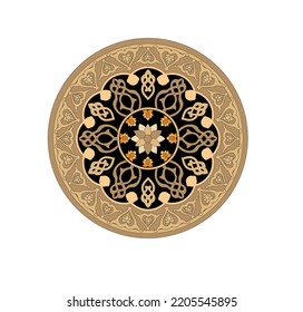 Decorative elegance luxury patterns baroque gold stock illustration