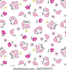 Decorative elegant blossom garden pattern