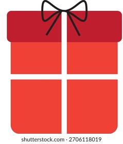 Caja de regalo elegante decorativa envuelta en cinta