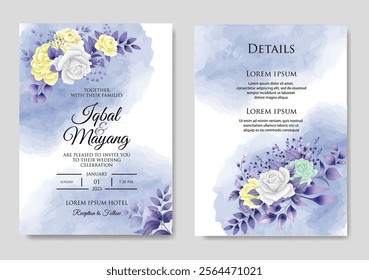 Decorative And Elegant Wedding Card. Illustrator and designer. Wedding Invites, save the date, Birthday Invites, Video Invites, E-Cards.