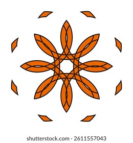 decorative element in abstract style