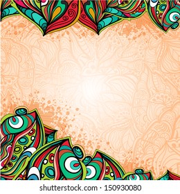Decorative element border. Abstract card. Template frame design for card.Can be used for packaging,invitatio ns, Valentine's Day decoration,bag template.
