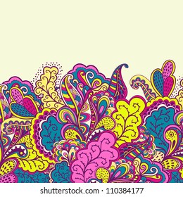 Decorative element border. Abstract invitation card. Template wave design for card. Abstract sea background, wave theme seamless pattern, vector wave ornaments - summer, maritime theme for design