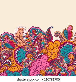 Decorative element border. Abstract invitation card. Template wave design for card. Abstract sea background, wave theme seamless pattern, vector wave ornaments - summer, maritime theme for design