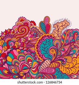 Decorative element border. Abstract invitation card. Template wave design for card. Abstract sea background, wave theme seamless pattern, vector wave ornaments - summer, maritime theme for design