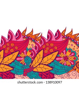 Decorative element border. Abstract invitation card.