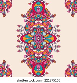 Decorative element border. Abstract invitation card. Template wave design for card. Abstract sea background, wave theme seamless pattern, vector wave ornaments - summer, maritime theme for design