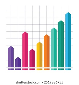 Decorative element for business template design. Business goals overview.