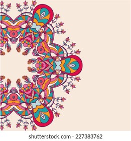 Decorative element corners. Abstract invitation card. Template wave design for card. Abstract sea background, wave theme seamless pattern, vector wave ornaments - summer, maritime theme for design
