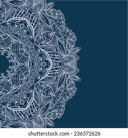 Decorative element corners. Abstract invitation card. Template wave design for card. Abstract sea background, vector wave ornaments - summer, maritime theme for design